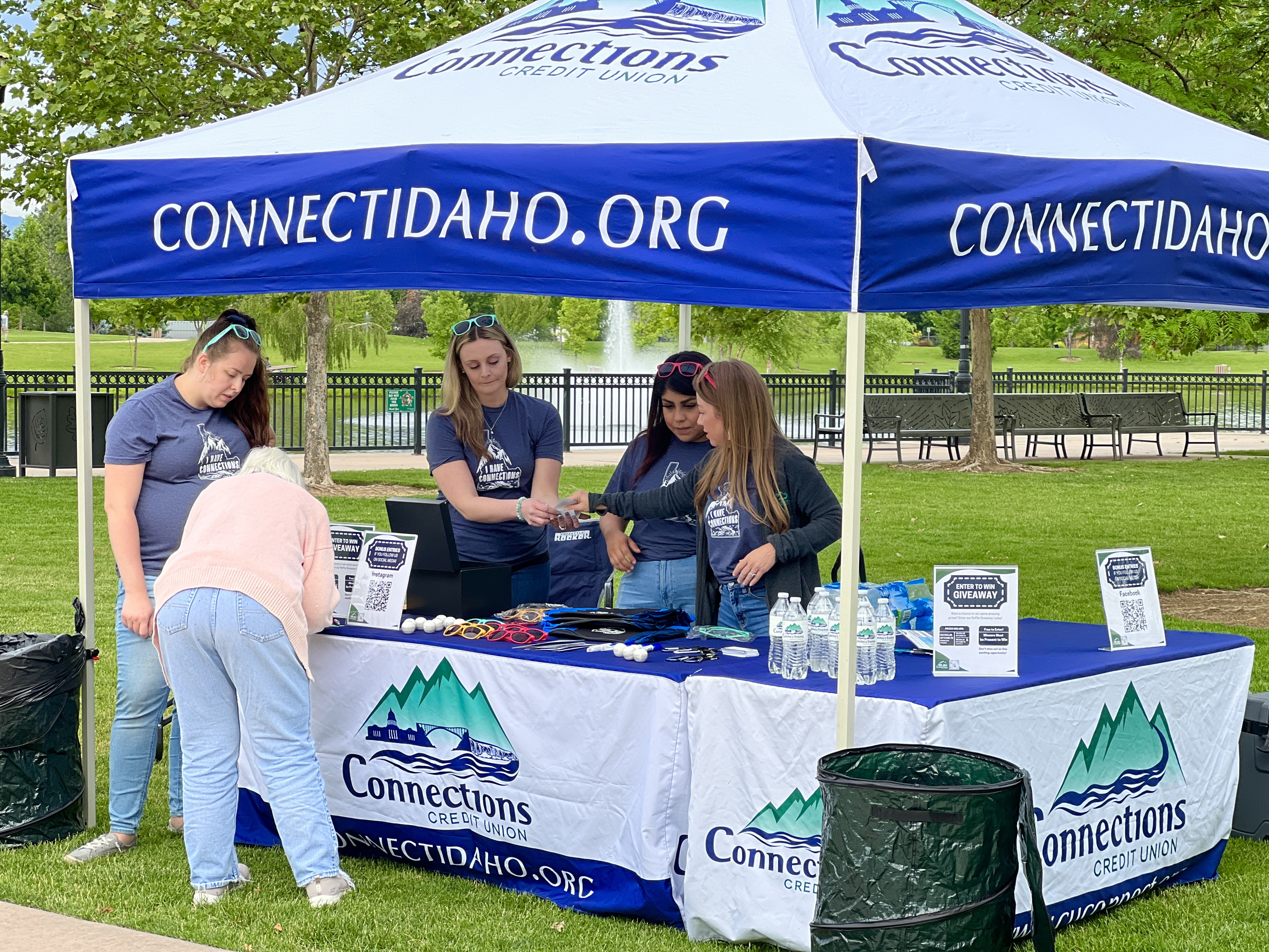 Connections Credit Union Booth at Kleiner Park